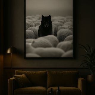 Není to o tom, kdo je mezi ostatními. Je to o tom, kým jsi, když stojíš sám. 🖤 Vlk mezi ovcemi – klidná dominance. 🔥 Lev...